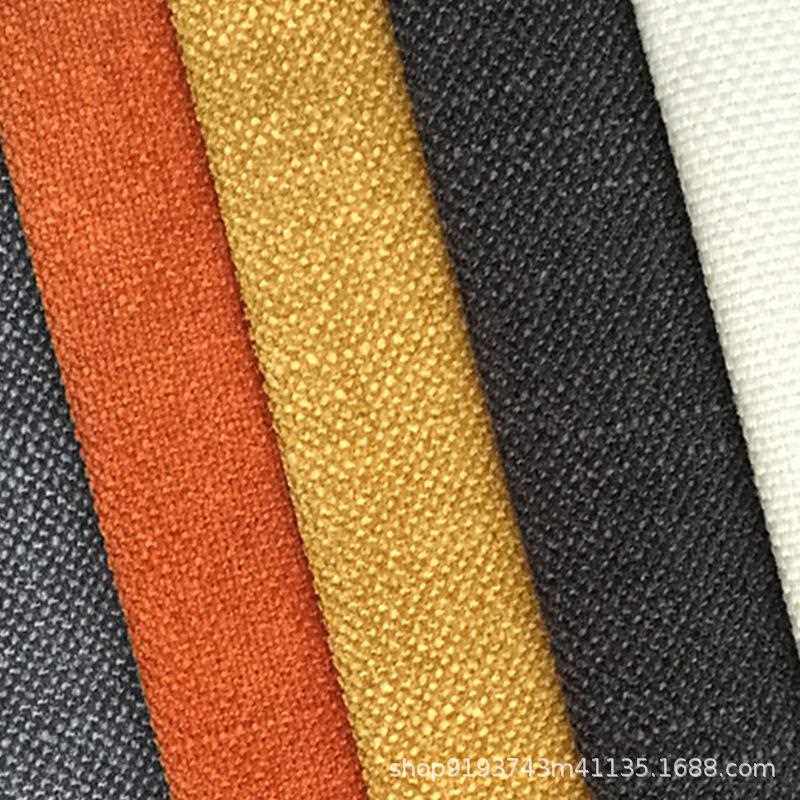 直销新款直供高端色织粗麻布沙发布鞋子箱包面料加厚仿亚麻布现货