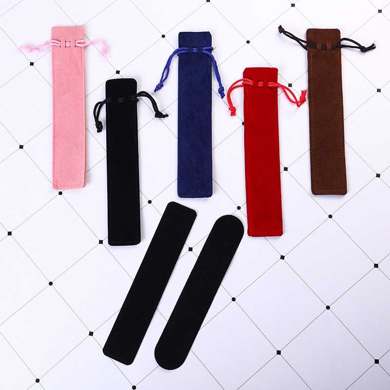 新款直销现货创意多色文具袋大容量束口绒布笔袋时尚通用帆布笔袋