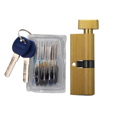 直销新款单开大70电脑开槽胶柄钥匙防盗门锁芯大门木门锁芯大葫芦