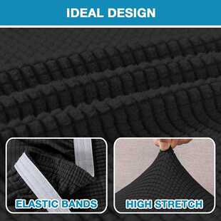 直销新款跨境菠萝格格纹家居布艺长凳套弹力全包凳子套套沙发垫防