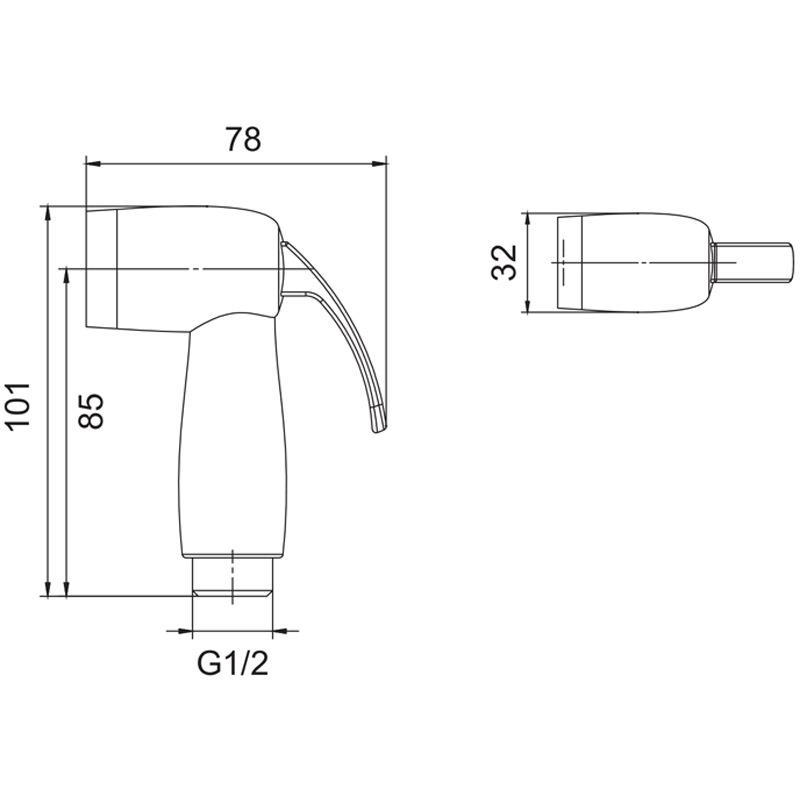 直销新款花洒妇洗器喷头洁身器喷枪花洒