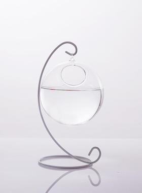 直销新款供应 创意悬挂铁架鱼缸 水培玻璃吊瓶 婚庆装饰品 家居工