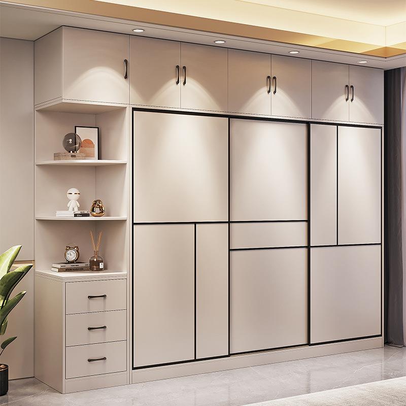 实代木JXM衣柜家卧室出租用房用简现儿约童简易小户型柜子推拉门