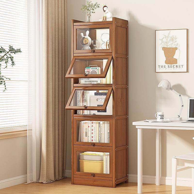 墙收纳书柜子多层落地一体式家靠用客厅GCP生学卧室柜书架简易置