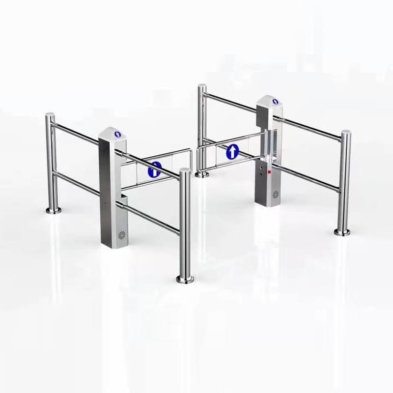 语超单市入口向门雷达自动感应红外进出口器摆闸厂店禁止CFN通行