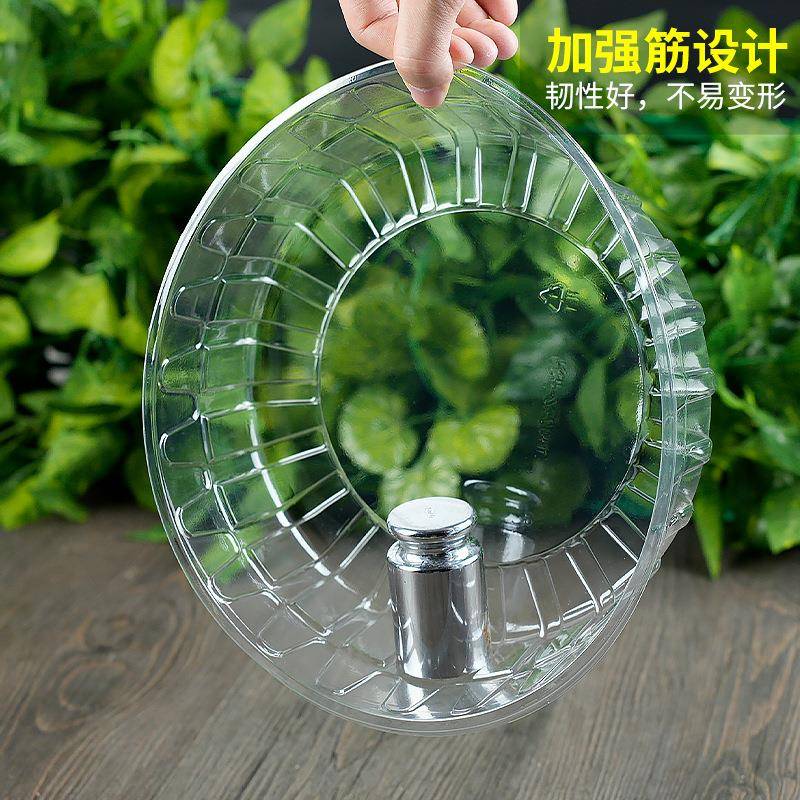 带盖！西瓜大圆盒大号大容量密瓜ATG圆特水果盒无哈盖5斤形装果切