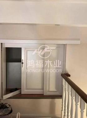 楼梯阁楼阳栏杆扶别手艺现代简约实木护栏室内公寓台PEL客厅墅铁