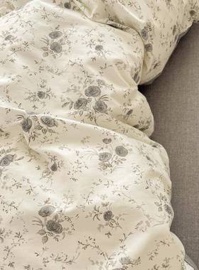 款纯新棉花四件套棉长绒棉斜纹印花单65196人三件套全被单田卉园