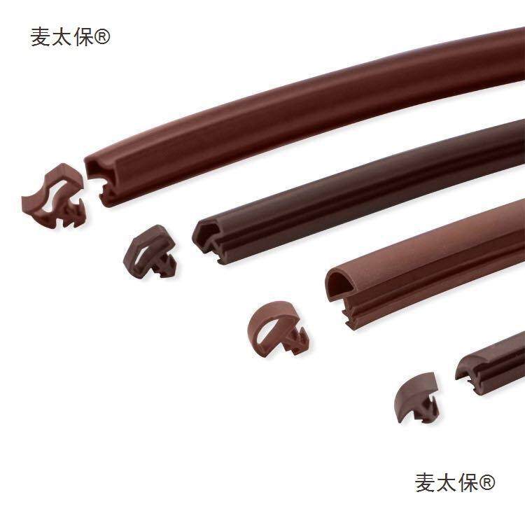 实木门卡木槽密封条门静音条隔音防尘震ZYD防胶防撞胶条门缝条麦