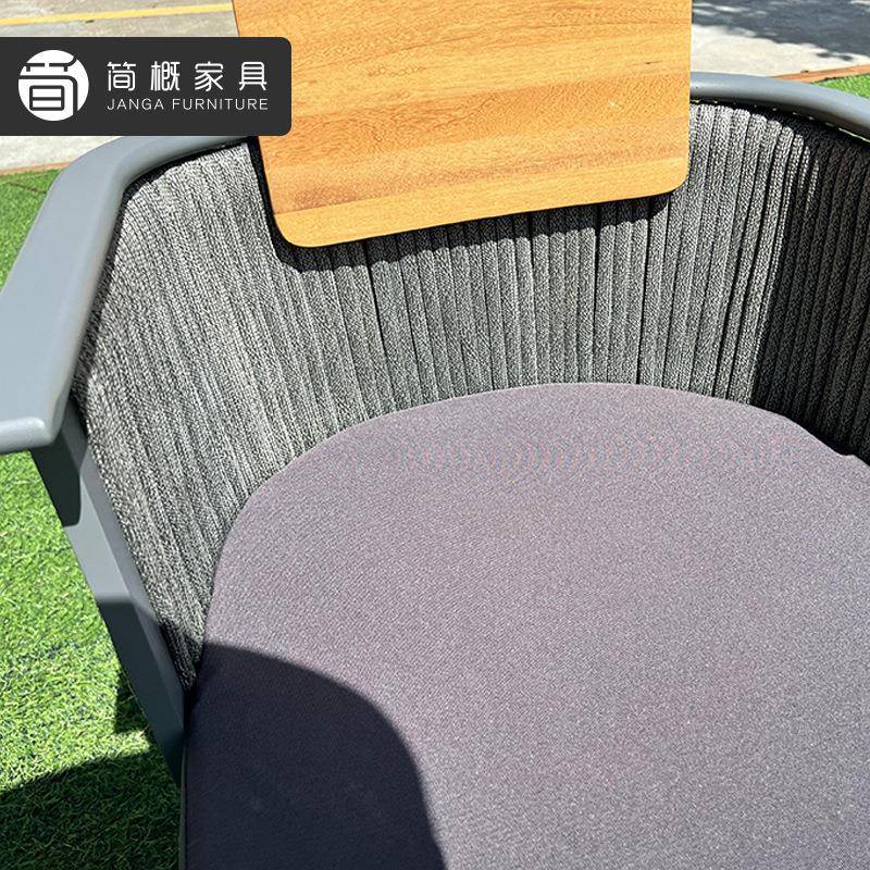 阳台藤椅茶几三件套室外庭院花园露台家具防水防晒藤编桌椅茶几