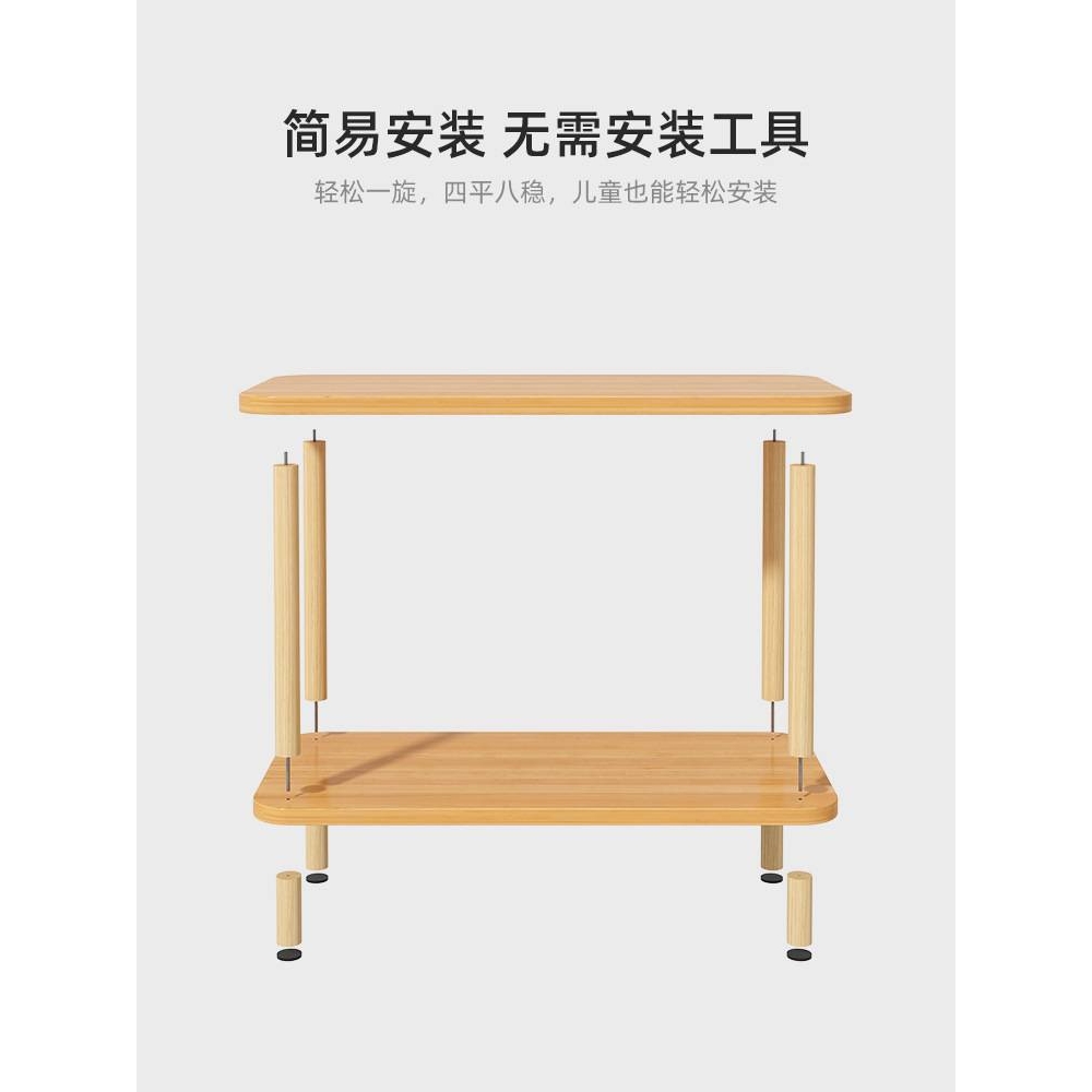 卧室床头柜小型床边柜简约现代轻奢感窄边置物架床头桌替代品