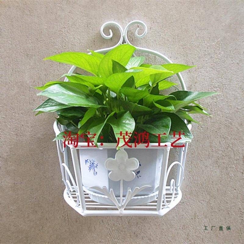 阳台壁壁挂挂式花挂墙上墙壁墙面花盆架架子绿RFZ萝花篮架置物架