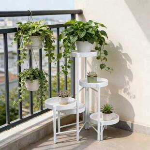 简用折叠铁艺5盆花架室内多肉盆栽家阳易台多13015层省空间植架物