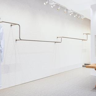 架轻奢多功能展示衣架服店创装 衣直播间LMG不锈钢上帽墙服装 意陈