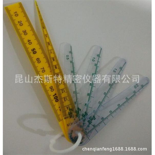 料汽867工业塑组合塞尺塑料锥形孔塞尺塑车料塞尺塑料直尺K15SC径