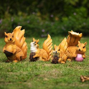 别花园户外摆件仿鼠真动物松庭院草园林爬墅树坪工艺品玻155璃钢