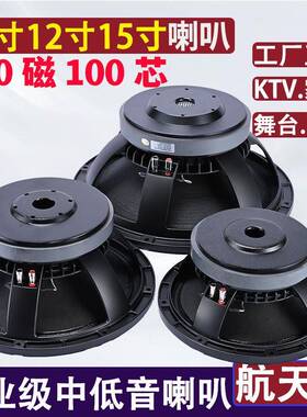 10寸1WLC2寸159寸中低10箱磁220磁100芯舞家用KTV婚庆台低音炮音