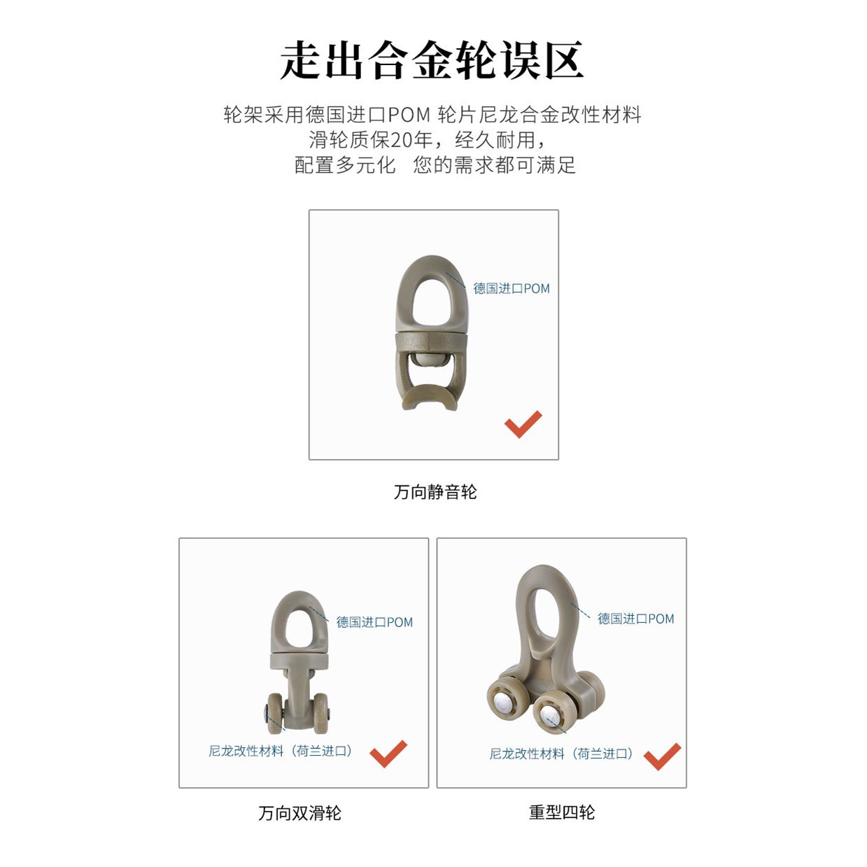直销新款窗帘轨道单轨道铝合金静音滑道顶装窗帘盒滑轨导轨窗帘杆