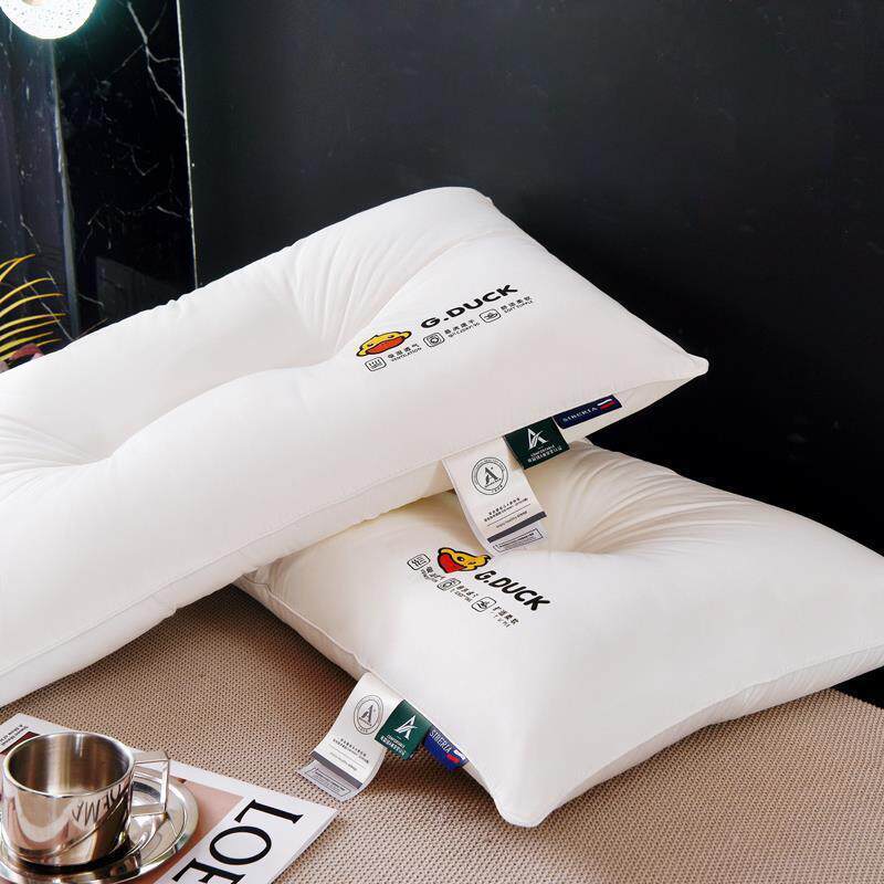 直销新款出口A类全棉可水洗枕头枕芯夏护颈椎助睡眠家用单人学生