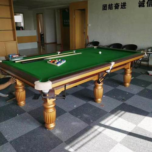 直销新款中式彷乔氏款式 台球桌标准尺寸 工厂出售美式台球桌