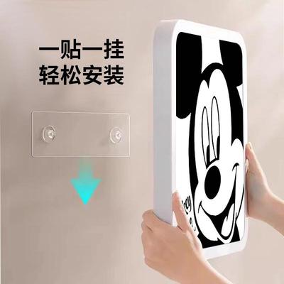kt浴室壁画收纳箱卫生间折叠防水置物架厕所墙上柜子放干净衣服神