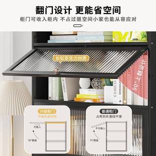 儿童书书架柜家用多层落地玻璃门带靠透明010墙置物架现代简约收