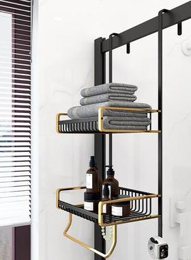 A6L室置F76TM57J物架免打孔淋浴房挂篮架子卫生间巾架空太铝浴洗