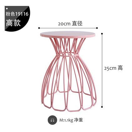 粉色婚礼蛋糕展示托盘铁艺8寸