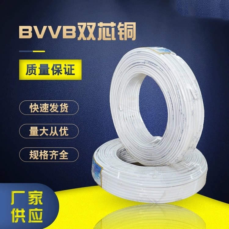 BVVB国标铜芯扁形护套硬线