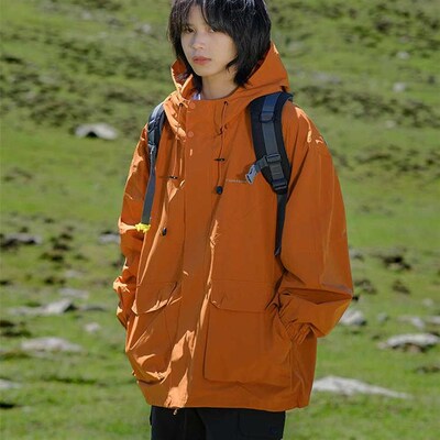 情侣户外冲锋衣mh500男女山系防风防水外套三合一羽绒内胆登山服