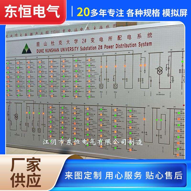模拟屏电室模拟控制系统显示屏马赛克图板电力灯光调度模拟屏