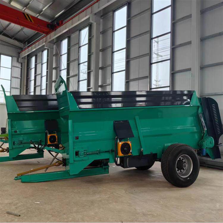 农家肥粪便撒粪车 牛粪清理抛洒机 双螺旋鸡粪撒粪机