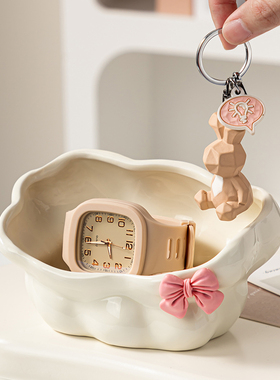 速发云朵收纳摆件入户柜鞋玄收收纳客厅可爱桌面关纳盒家居装饰