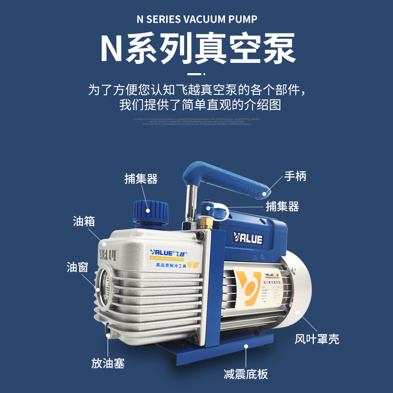 速发真空泵FY-1.5C-空调抽真空泵双级1/2//4L实验过滤贴合机