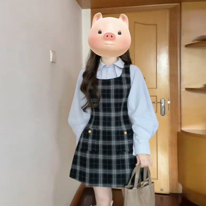 速发小个2漂系学院风穿搭连衣裙子早子024新款今年流行韩亮套装