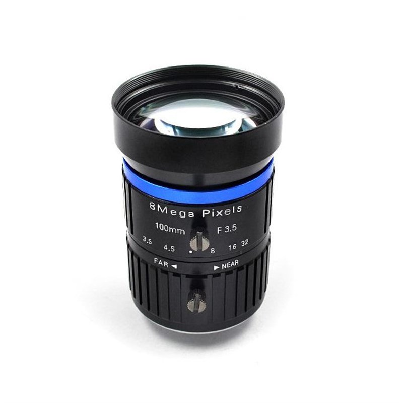 速发800像素长焦距100mm高清FA机器视觉工业相机C口定焦镜头 1英