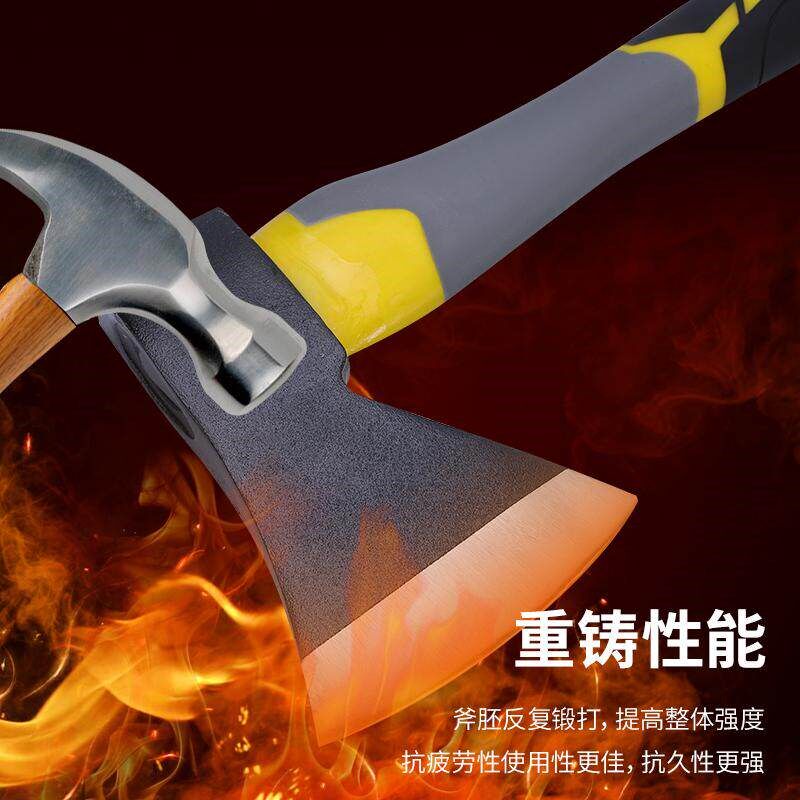 速发高碳钢斧子木工斧头手斧家用劈柴神器开山斧户外砍树砍骨头刀