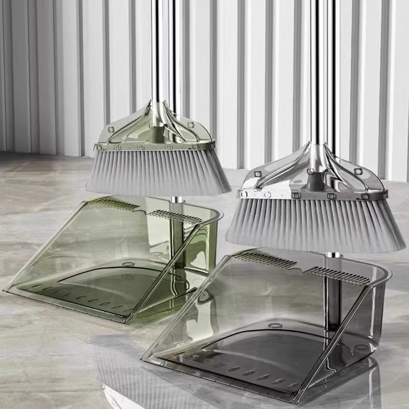 速发扫把套装簸箕组合202新款透扫明把扫帚扫生间家用软毛卫地笤