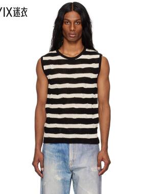 Andersson Bell 男款黑色 & 灰白色 Net Damaged 背心 迷衣时尚