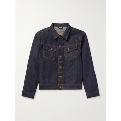Nudie Jeans 男士 SS26 夹克 Conny 刺绣有机牛仔布夹克