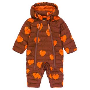 Mini Rodini 婴儿 滑雪服 Baby Hearts printed snowsuit 童装
