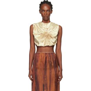 背心 金色 上装 Kegels Cushion 女士 Button Julie Tilda