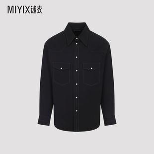秋冬新品 衬衫 Lemaire 黑色棉质西部风格 迷衣时尚 男款