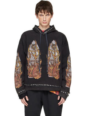 WHO DECIDES WAR BY EV BRAVADO 男士 卫衣 黑色 Hardware 连帽衫