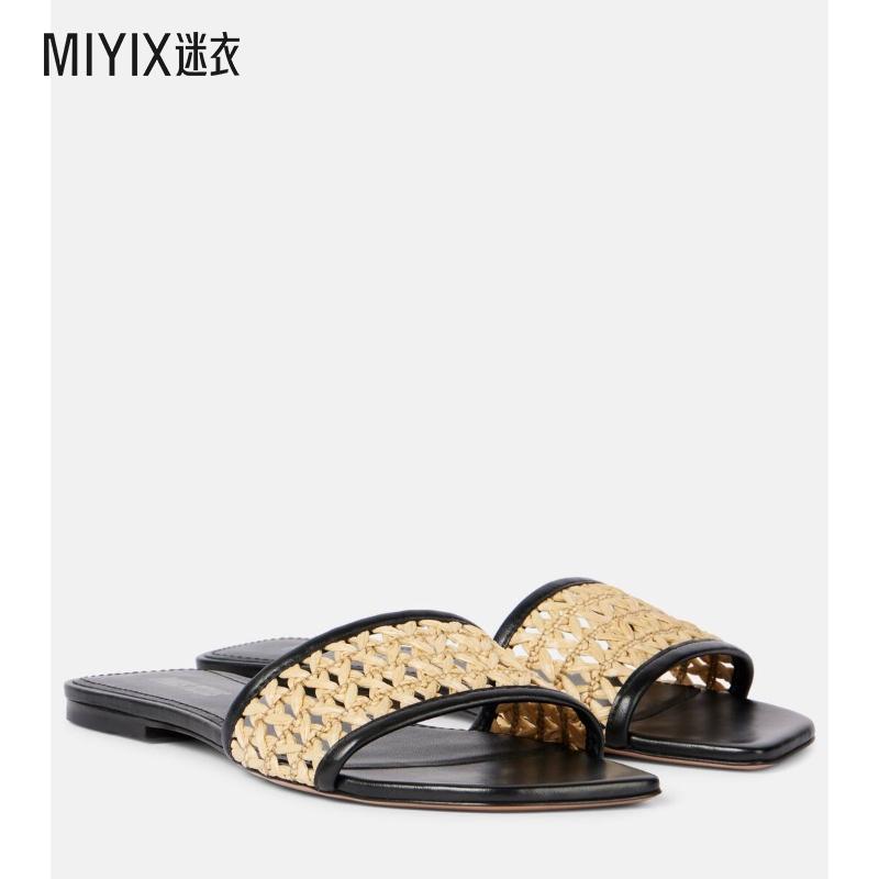 Paris Texas 女款Ava 50 皮革边凉拖 迷衣时尚