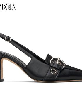 Aeyde 女款黑色 Tara Eyelet 高跟鞋 迷衣时尚