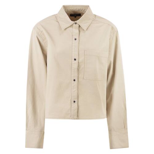 7 For All Mankind 赛文·弗奥曼德 女士 SS26 衬衫 弹力棉质胸袋