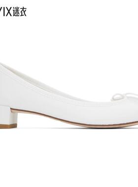 Repetto丽派朵 女款白色 Camille 低跟鞋 迷衣时尚