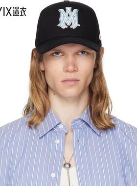 Amiri 男款黑色 MA Outline Canvas 棒球帽 迷衣时尚