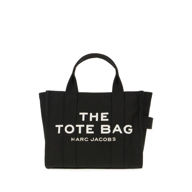 Marc Jacobs 女士 SS26 手提包 黑色帆布小号可购物手袋